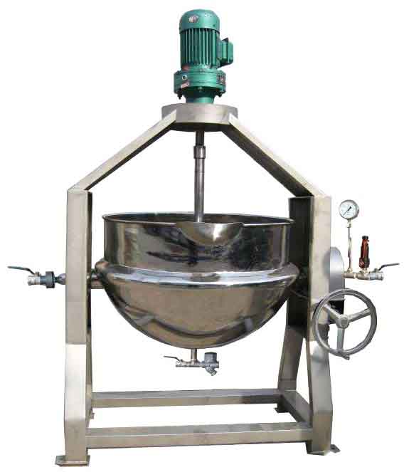 (刮底攪拌式)蒸汽可傾式夾層鍋